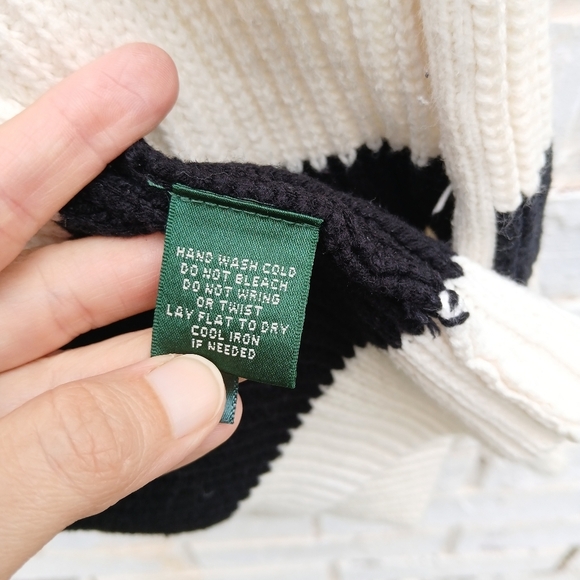 Lauren Ralph Lauren Long Chunky Stripe Cardigan - Picture 4 of 6